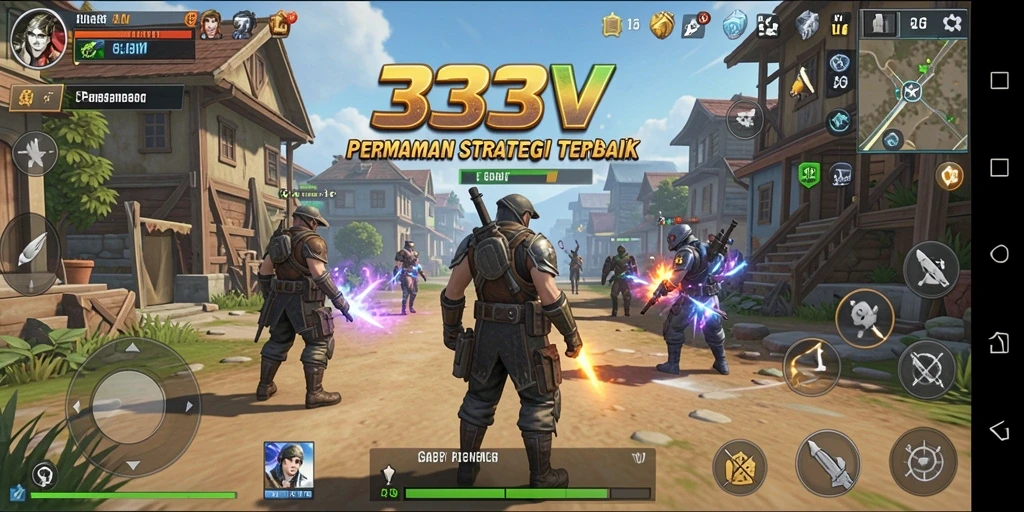 Tampilan gameplay menarik dari 333V dalam dunia SLG.