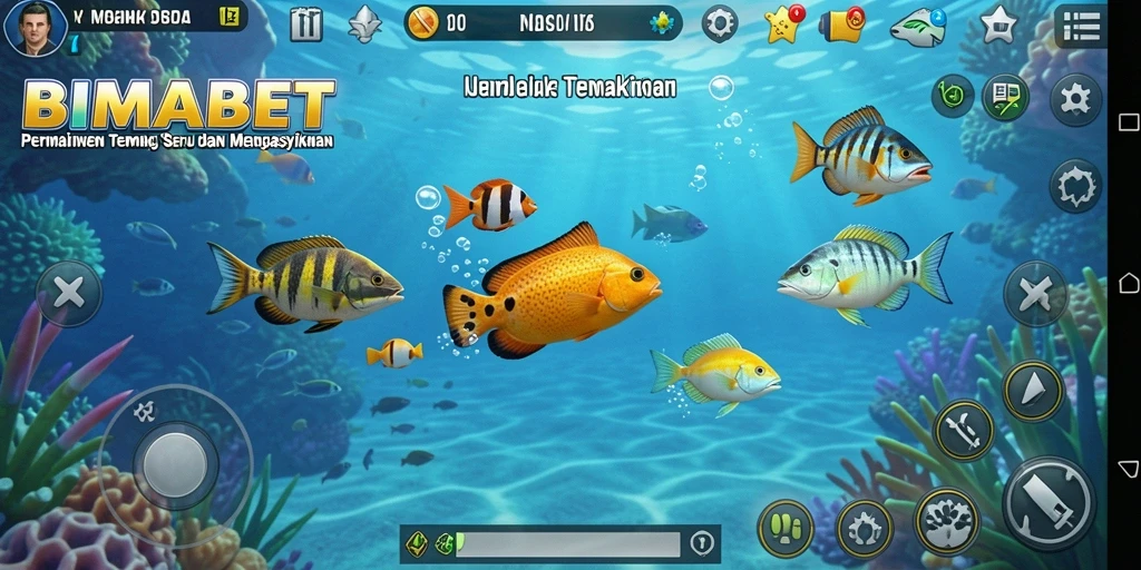 Screenshot gameplay seru di BIMABET saat menangkap ikan.