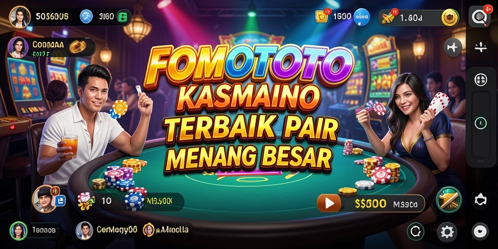 Tampilan menarik gameplay Kasino FOMOTOTO dengan banyak pilihan permainan.