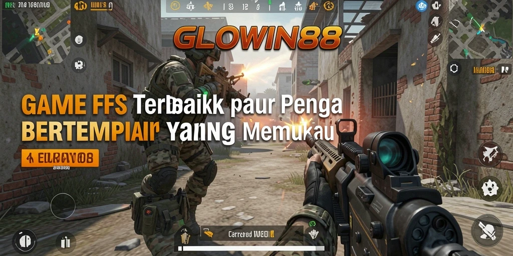 Screenshot gameplay GLOWIN88 menunjukkan aksi tembak-menembak yang seru.