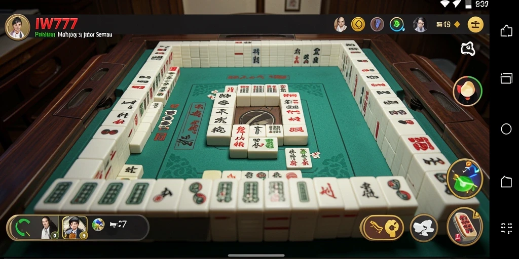 Tampilan gameplay IW777 yang menarik dan menantang dalam permainan Mahjong.