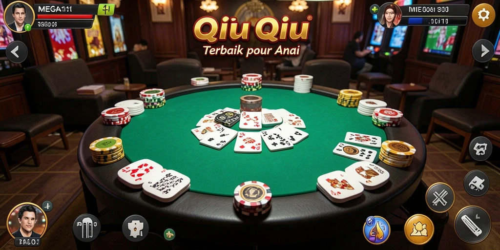 Gameplay QiuQiu yang seru dan menampilkan suasana kompetisi.