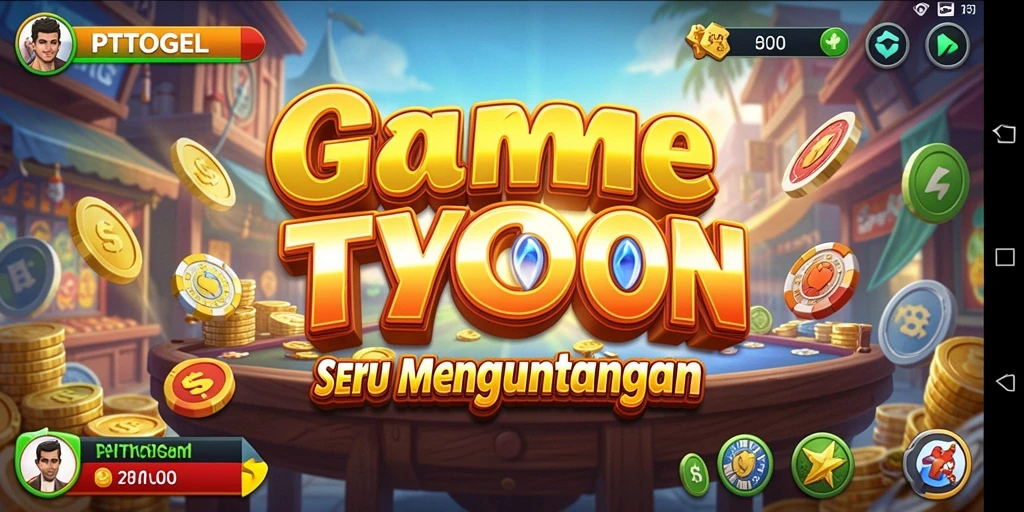 Tampilan screenshot utama PTTOGEL menampilkan aksi seru gameplay Tycoon.