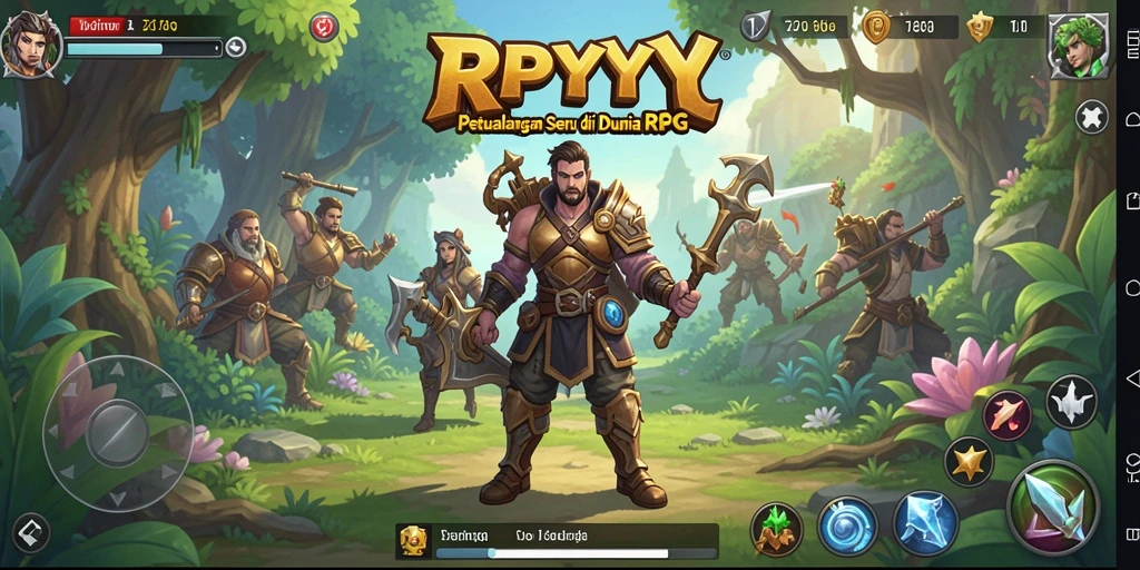 Gameplay RPYYY yang menakjubkan dengan aksi pertarungan RPG.