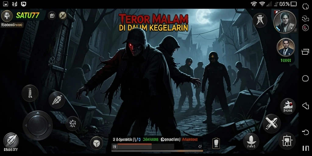 Tampilan gameplay SATU77 yang menakutkan dan mendebarkan.