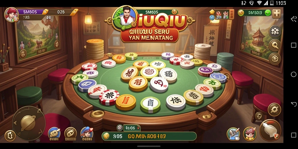 Screenshot gameplay QiuQiu yang menegangkan di SM605.