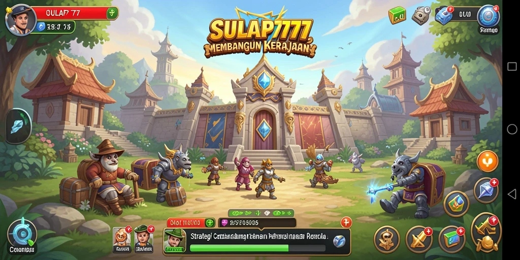 Screenshot gameplay SULAP777 menampilkan strategi pertempuran yang intens.