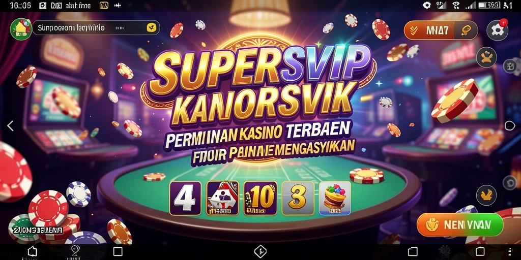 Tampilan menarik dari gameplay Kasino di SUPERSVIP.