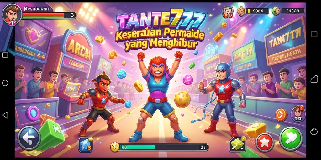 Tangkapan layar TANTE777 menampilkan momen seru gameplay Arcade yang mendebarkan.